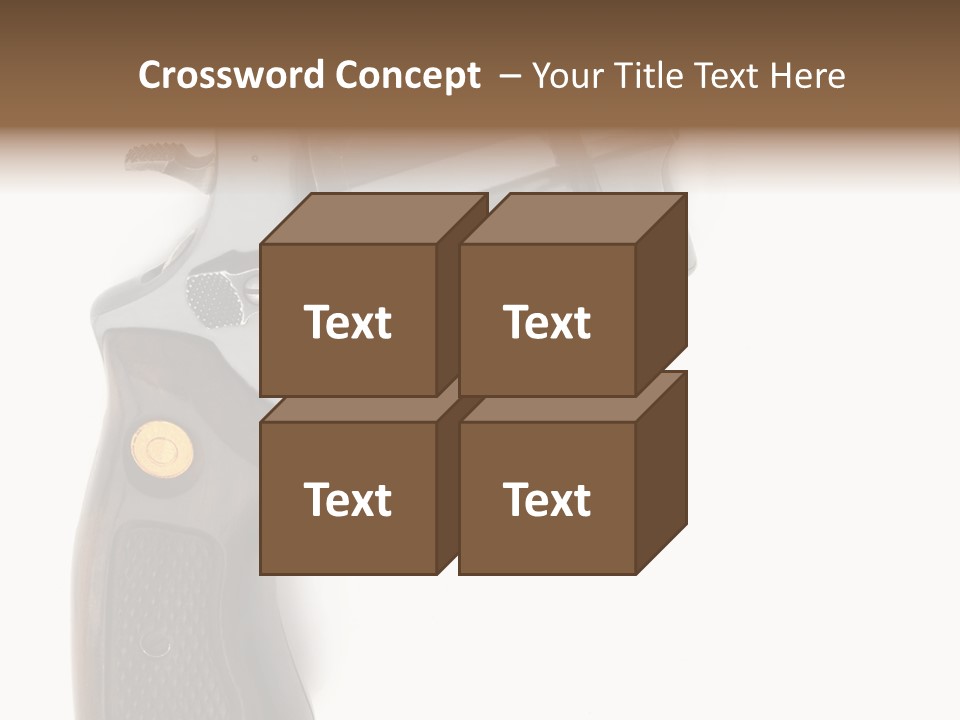 Trigger White Danger PowerPoint Template