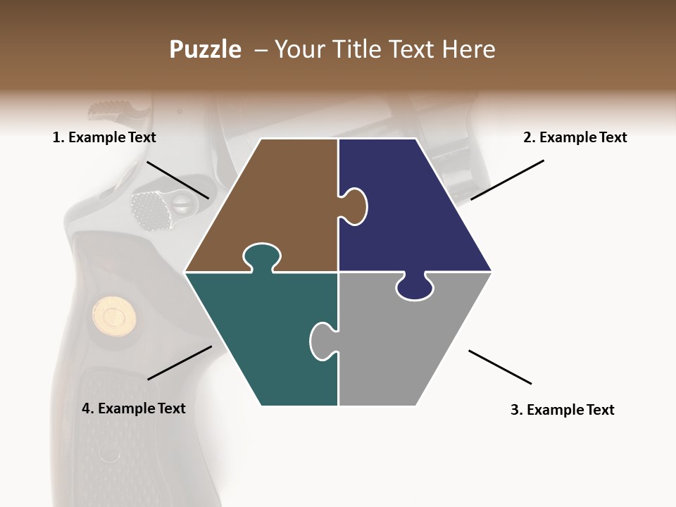 Trigger White Danger PowerPoint Template