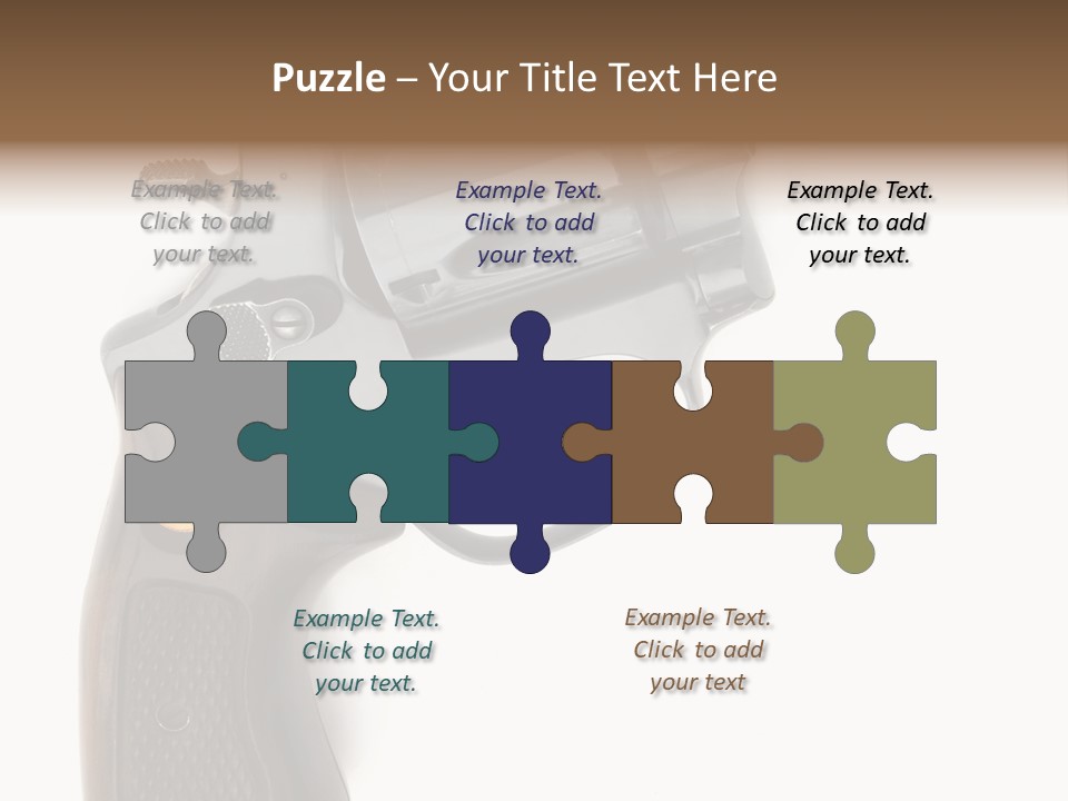 Trigger White Danger PowerPoint Template