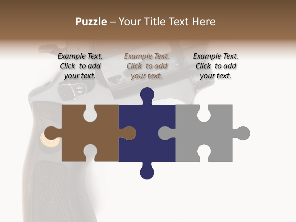 Trigger White Danger PowerPoint Template