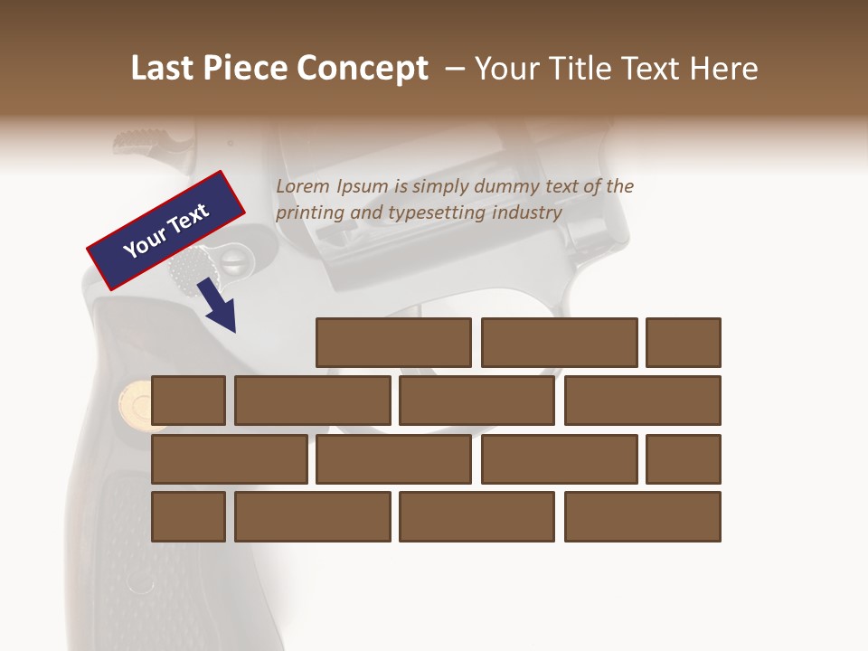 Trigger White Danger PowerPoint Template