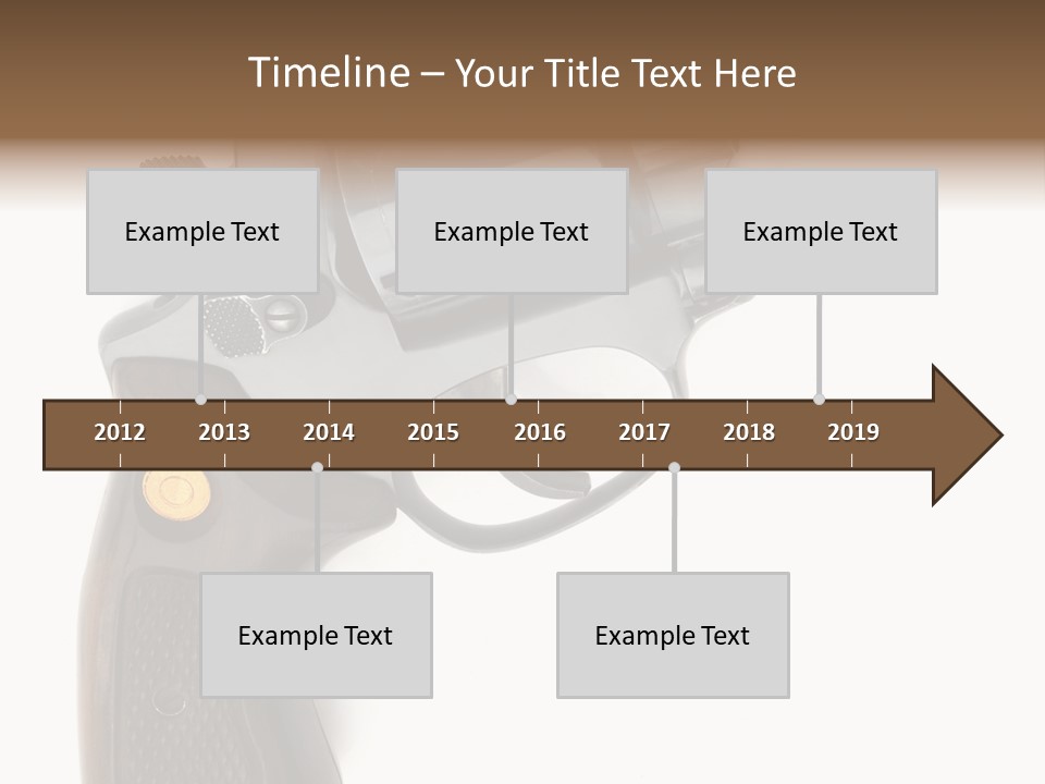 Trigger White Danger PowerPoint Template