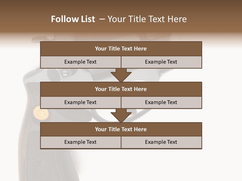 Trigger White Danger PowerPoint Template