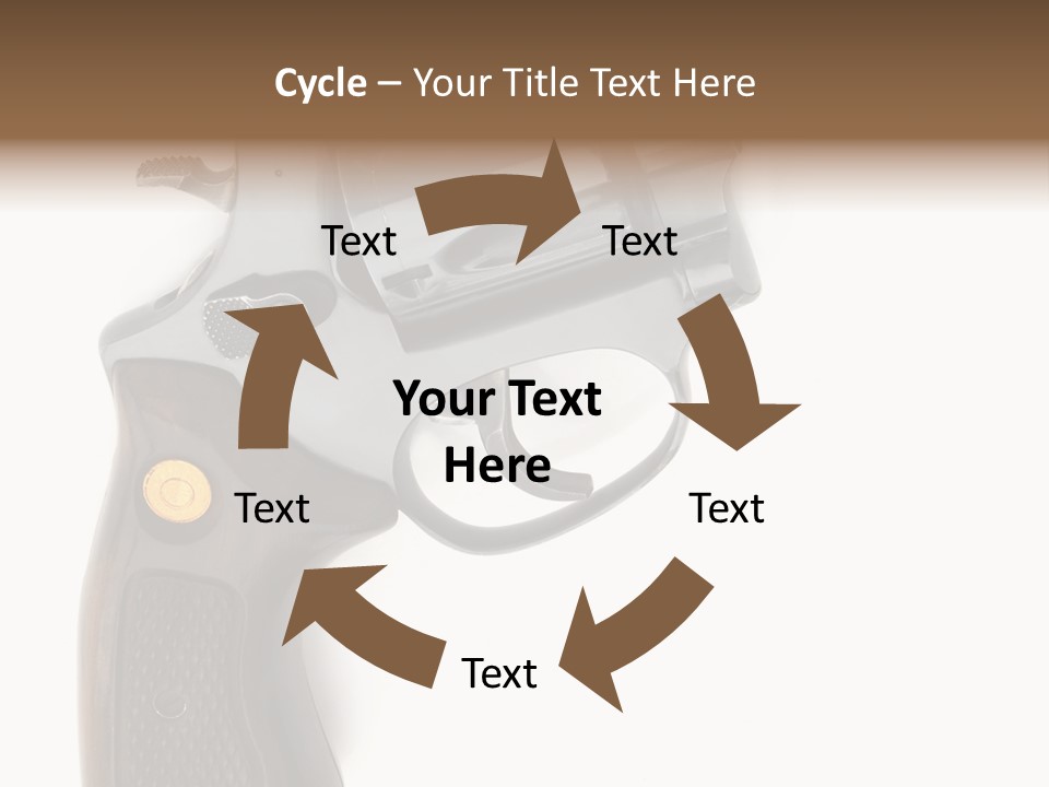 Trigger White Danger PowerPoint Template