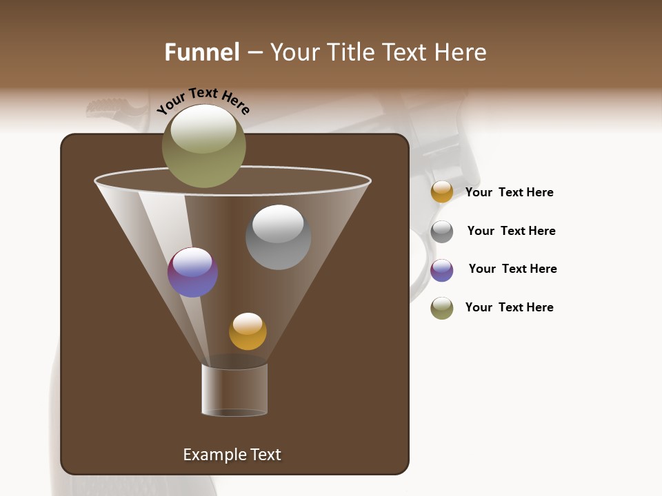 Trigger White Danger PowerPoint Template
