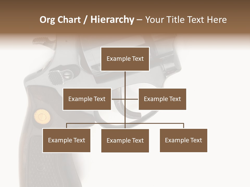 Trigger White Danger PowerPoint Template