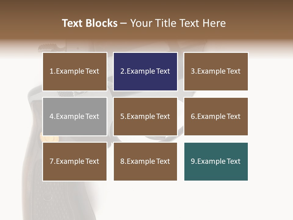 Trigger White Danger PowerPoint Template