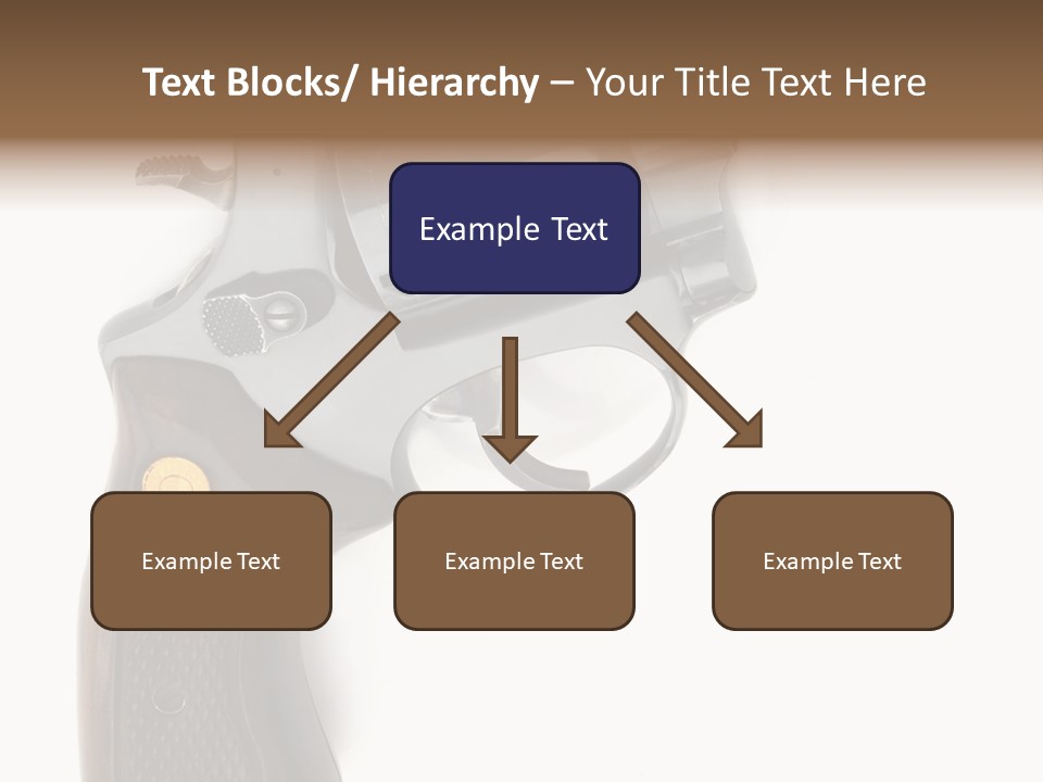 Trigger White Danger PowerPoint Template