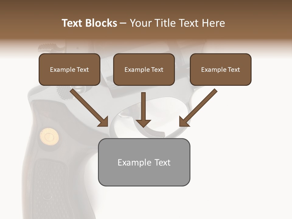 Trigger White Danger PowerPoint Template