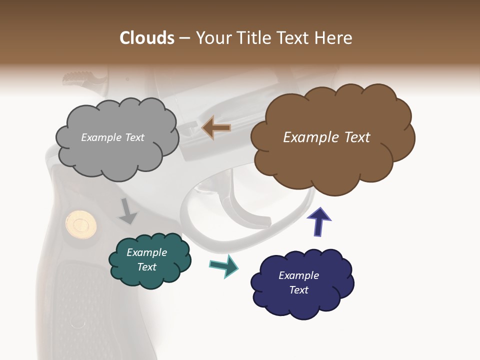 Trigger White Danger PowerPoint Template