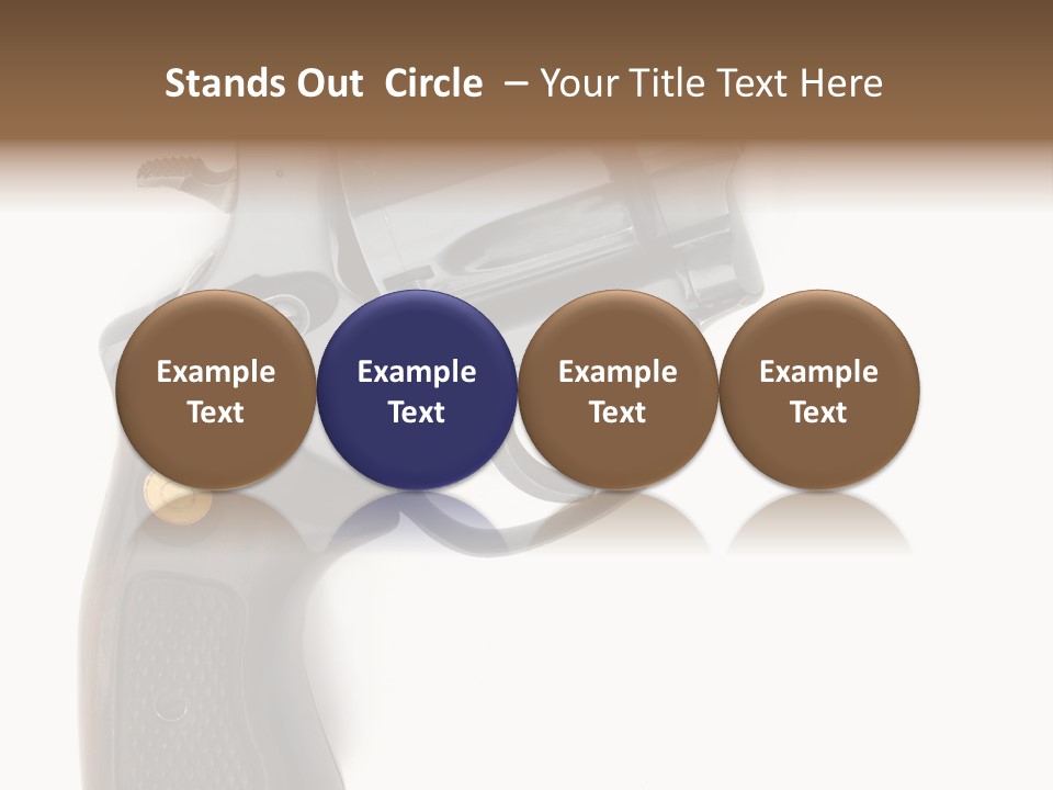 Trigger White Danger PowerPoint Template
