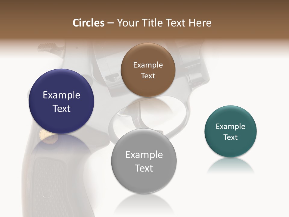 Trigger White Danger PowerPoint Template