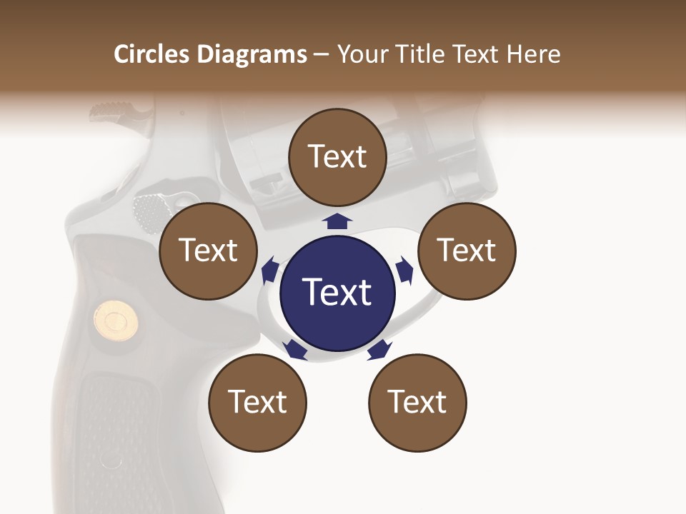 Trigger White Danger PowerPoint Template