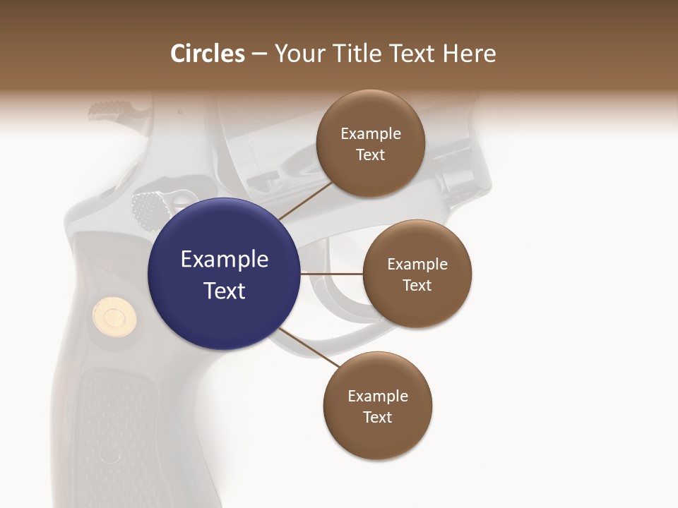Trigger White Danger PowerPoint Template