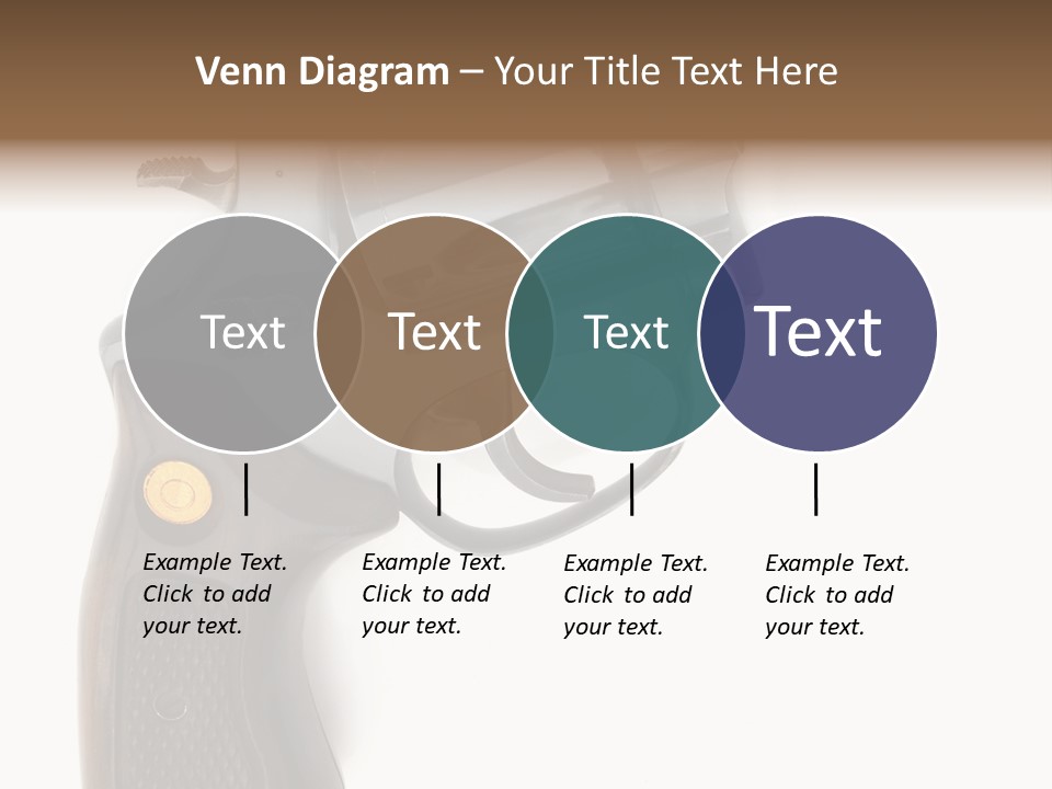 Trigger White Danger PowerPoint Template