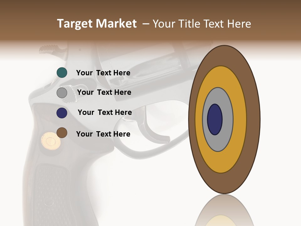 Trigger White Danger PowerPoint Template