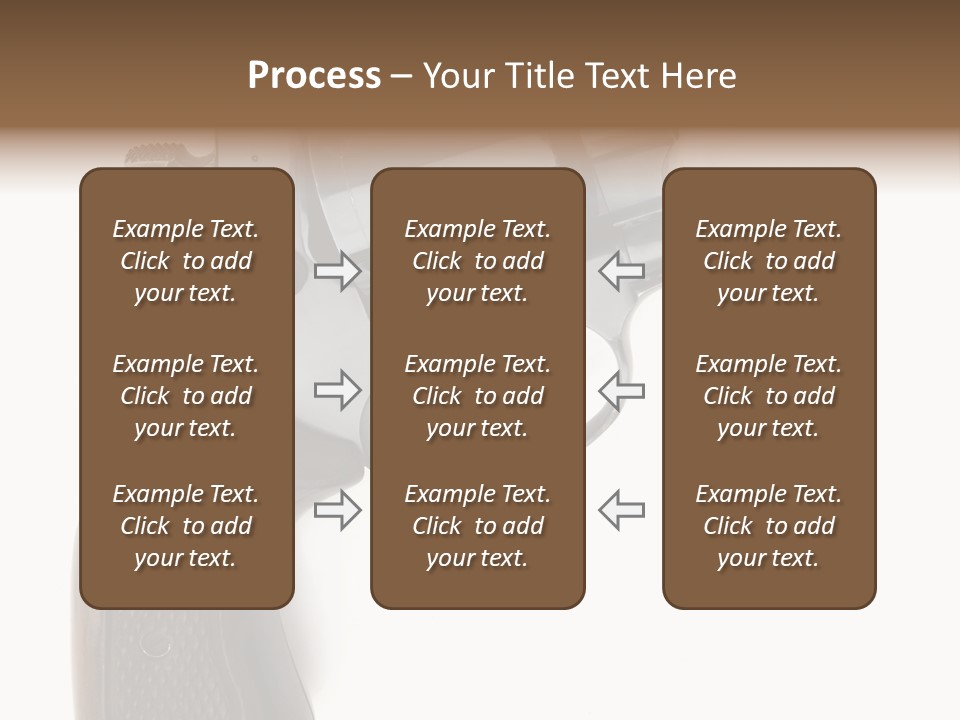 Trigger White Danger PowerPoint Template