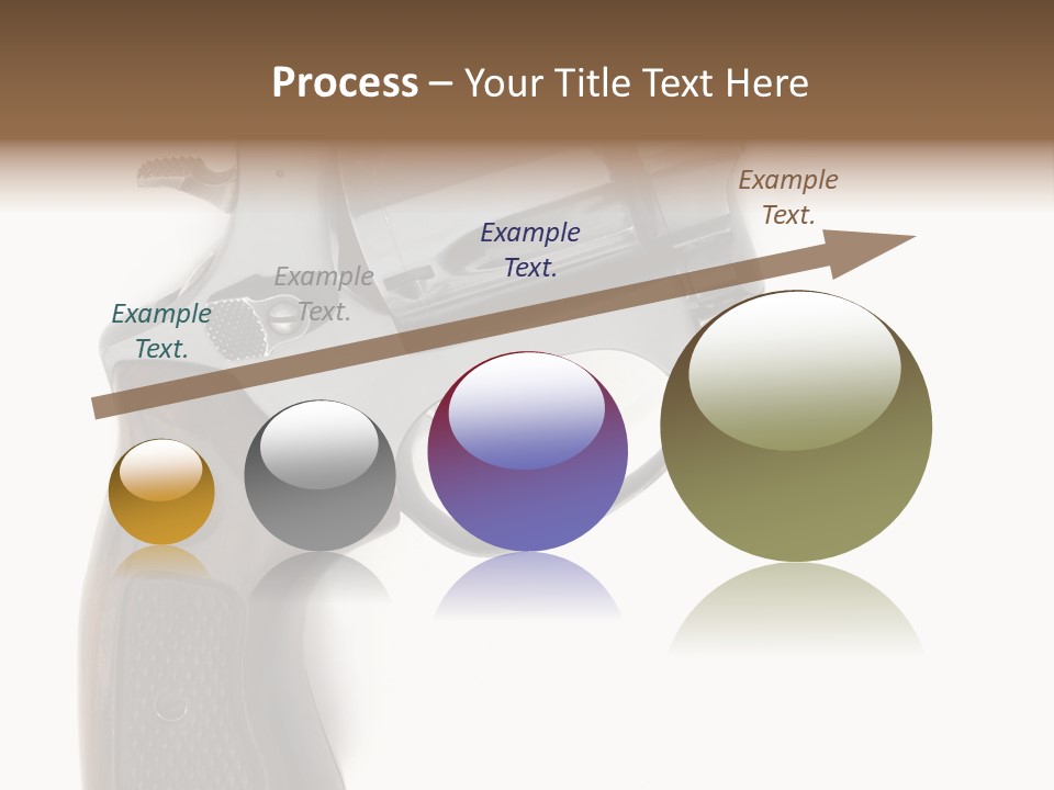 Trigger White Danger PowerPoint Template