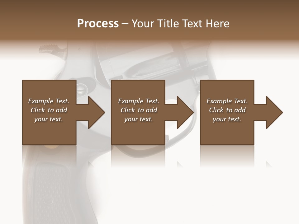 Trigger White Danger PowerPoint Template