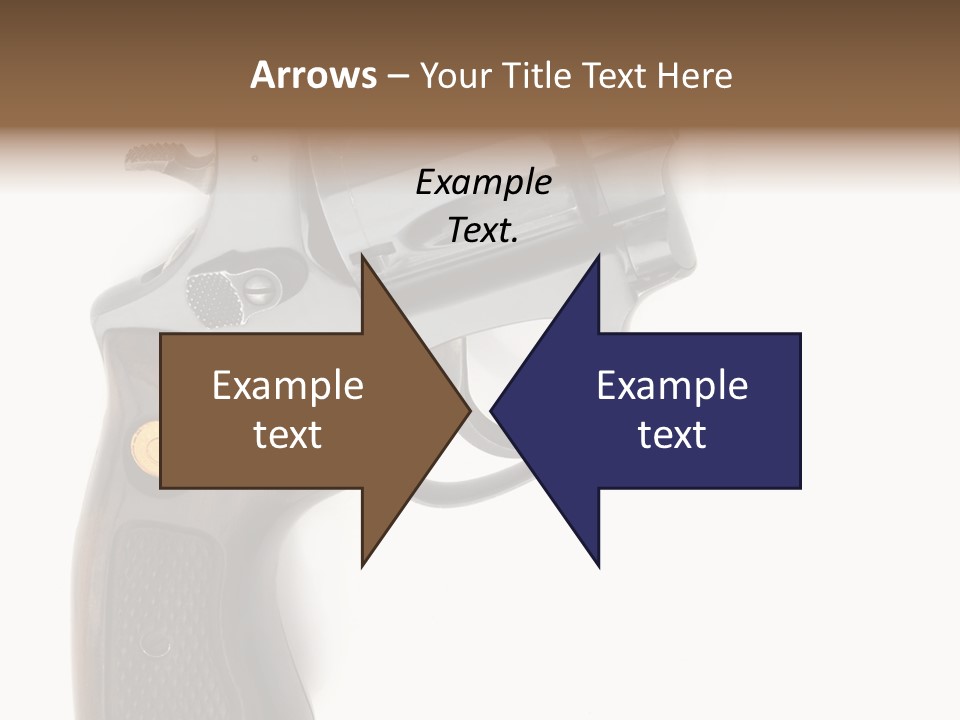 Trigger White Danger PowerPoint Template