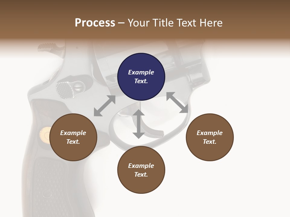 Trigger White Danger PowerPoint Template