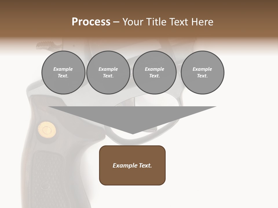 Trigger White Danger PowerPoint Template