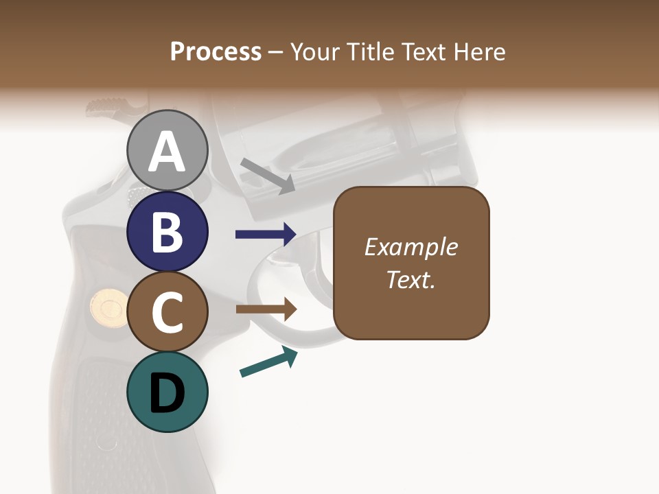 Trigger White Danger PowerPoint Template