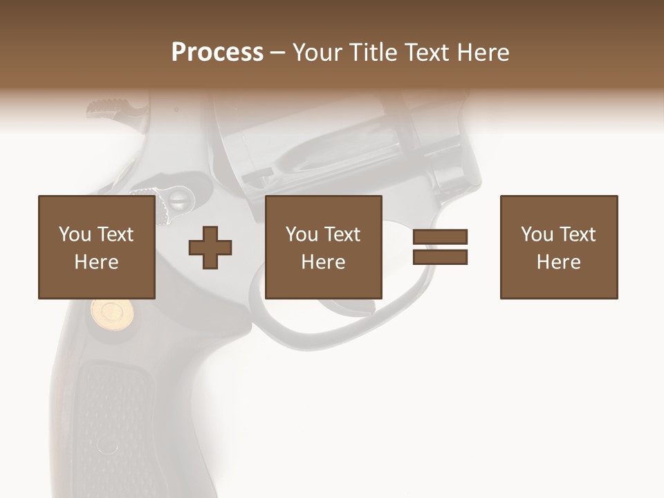 Trigger White Danger PowerPoint Template
