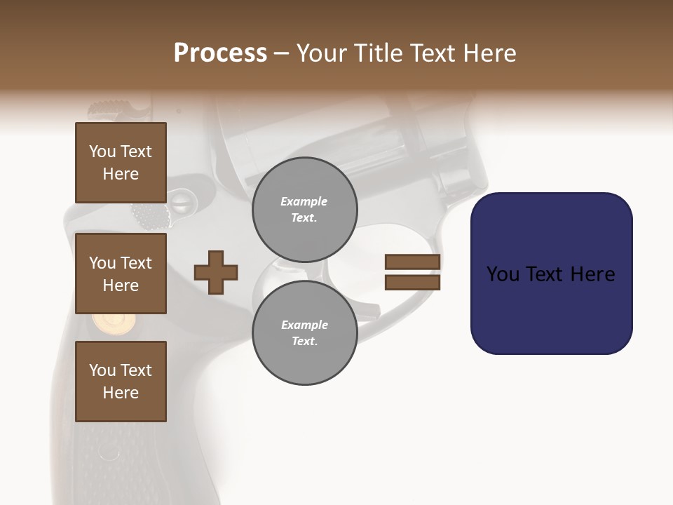 Trigger White Danger PowerPoint Template