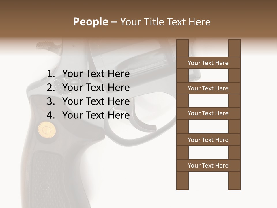 Trigger White Danger PowerPoint Template