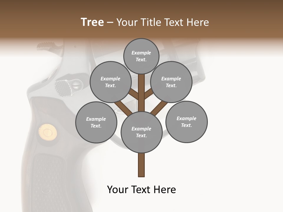 Trigger White Danger PowerPoint Template