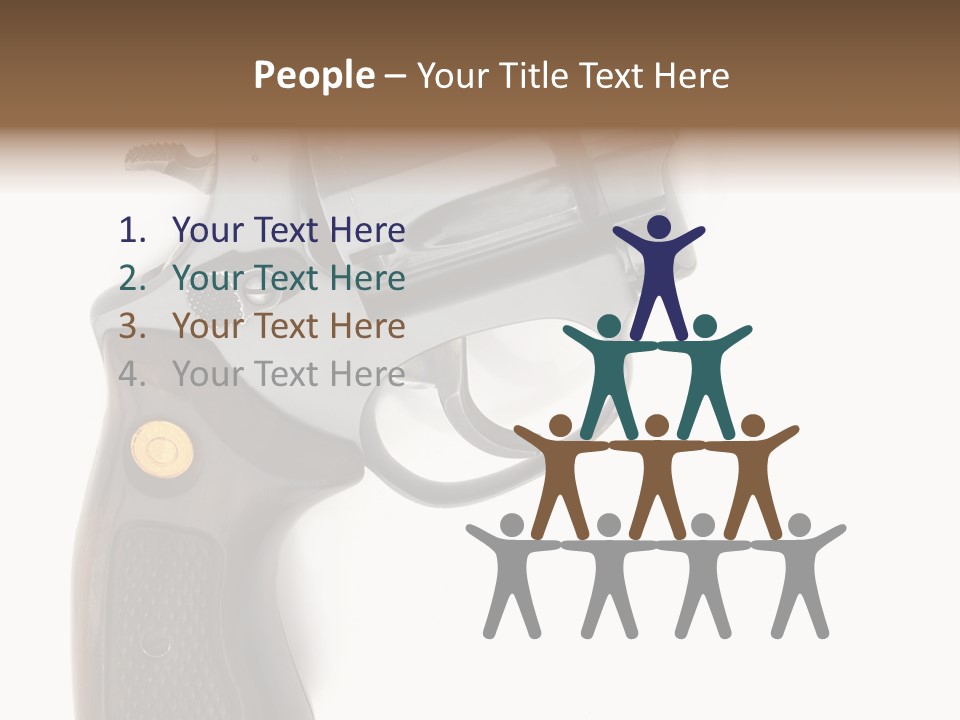 Trigger White Danger PowerPoint Template