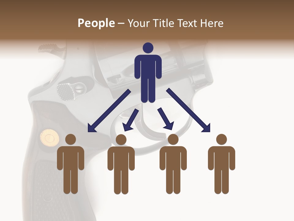 Trigger White Danger PowerPoint Template