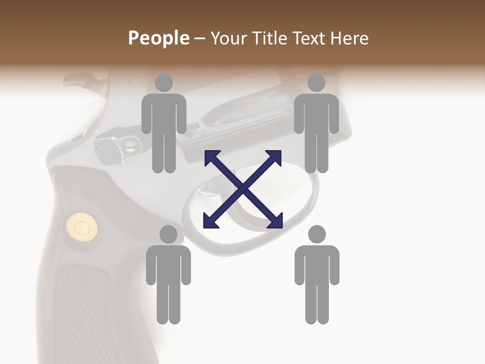 Trigger White Danger PowerPoint Template