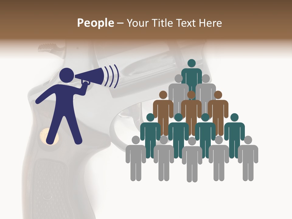 Trigger White Danger PowerPoint Template