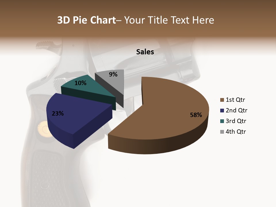 Trigger White Danger PowerPoint Template
