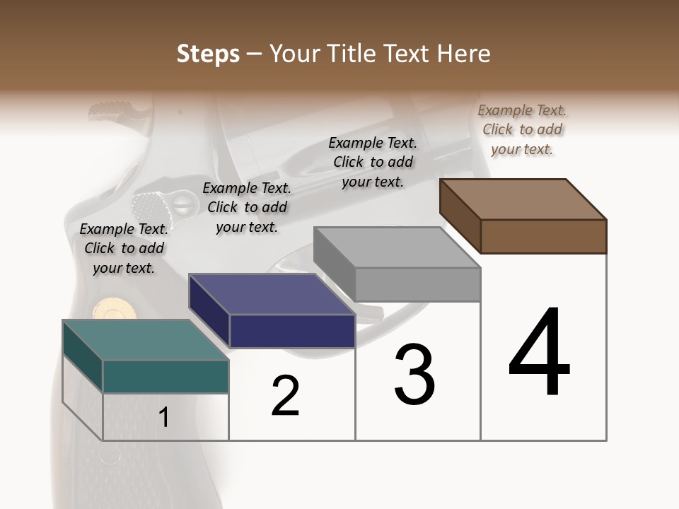 Trigger White Danger PowerPoint Template