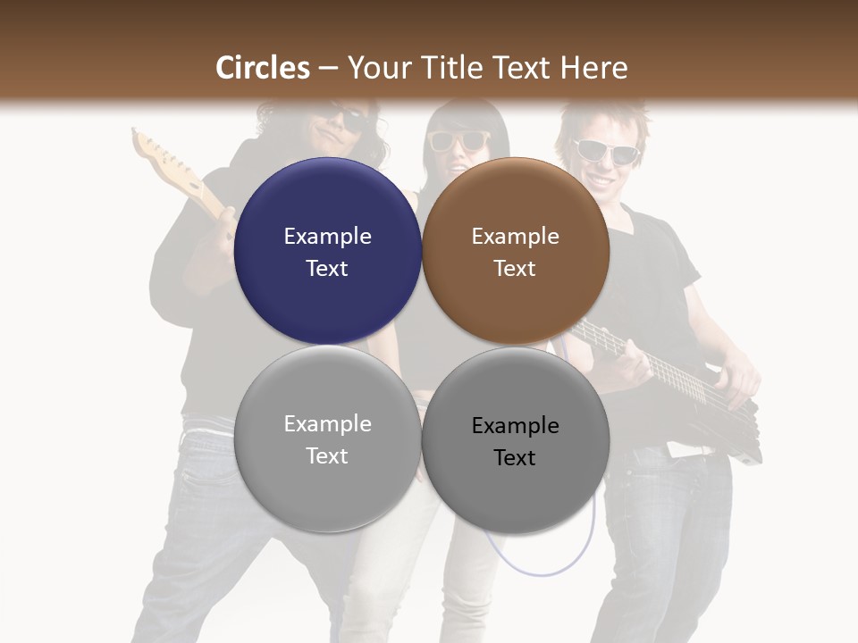 Girl Microphone Musician PowerPoint Template