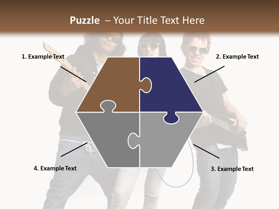 Girl Microphone Musician PowerPoint Template