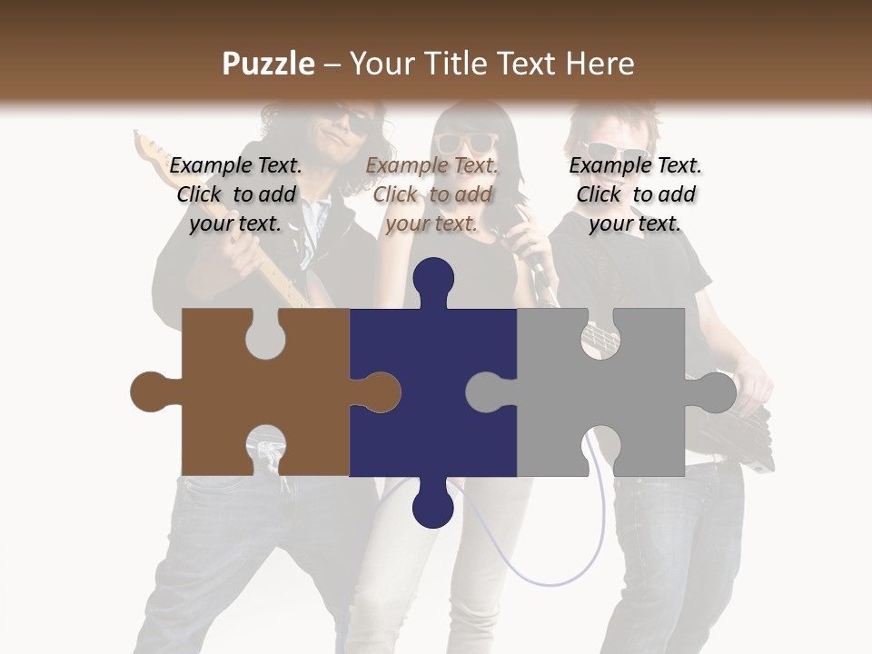 Girl Microphone Musician PowerPoint Template