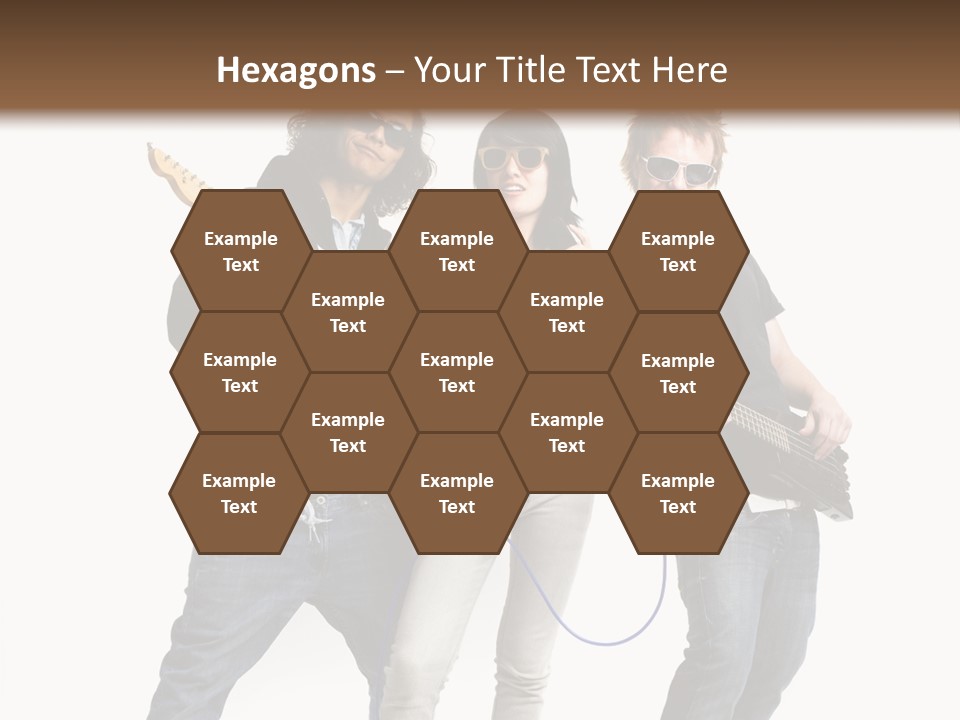 Girl Microphone Musician PowerPoint Template