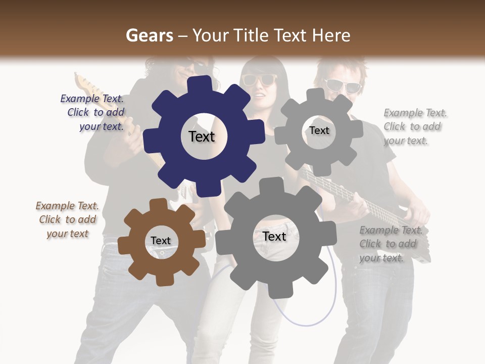 Girl Microphone Musician PowerPoint Template