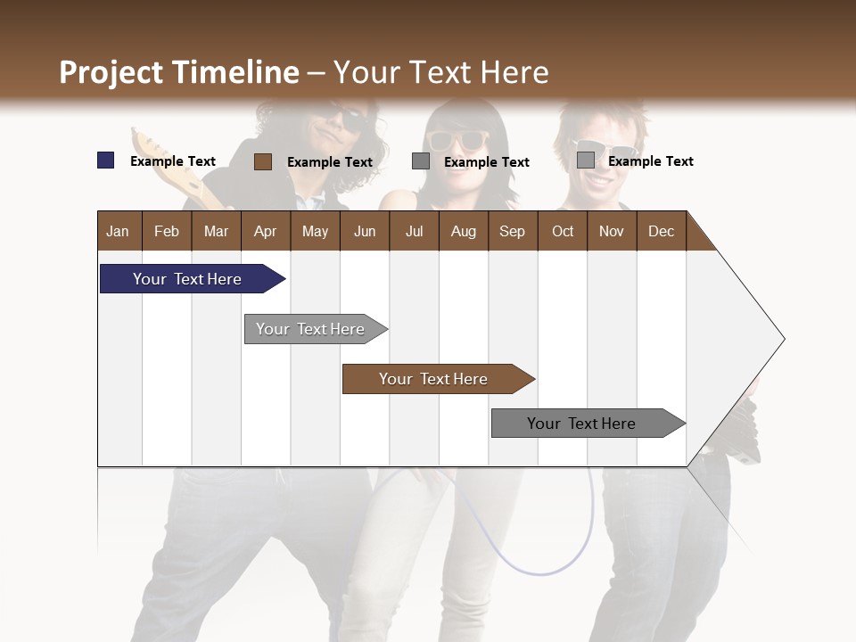 Girl Microphone Musician PowerPoint Template