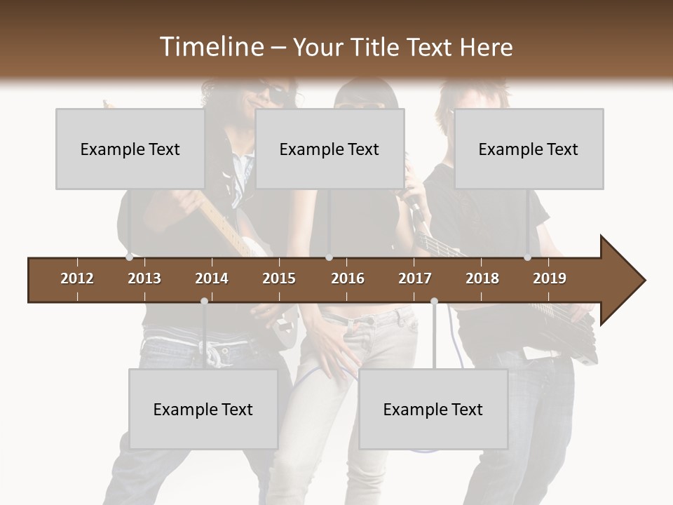 Girl Microphone Musician PowerPoint Template