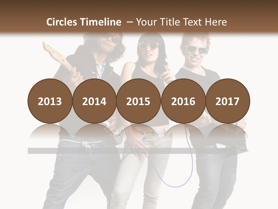 Girl Microphone Musician PowerPoint Template