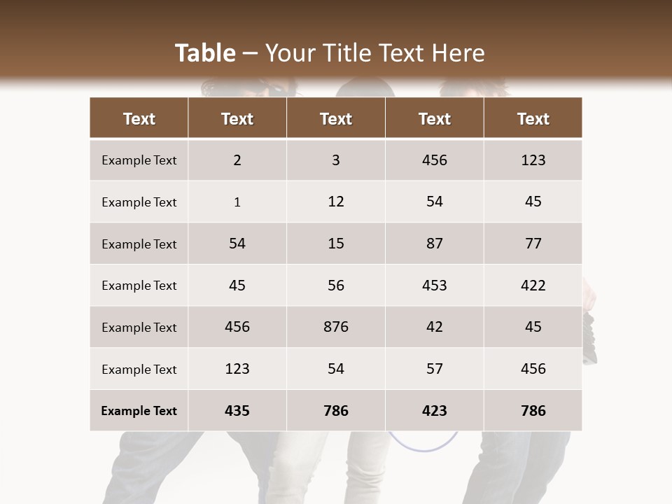 Girl Microphone Musician PowerPoint Template