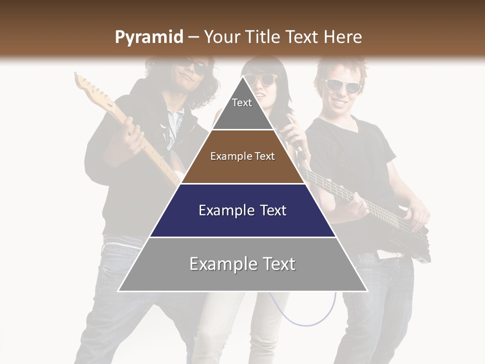 Girl Microphone Musician PowerPoint Template