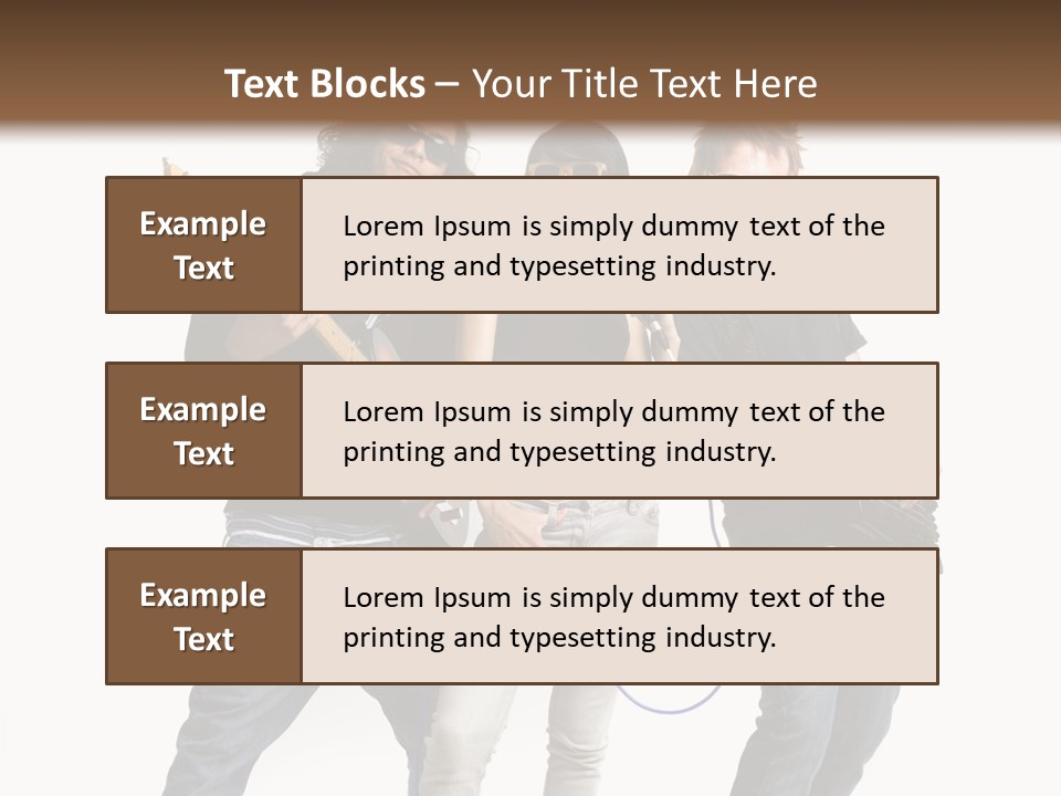 Girl Microphone Musician PowerPoint Template