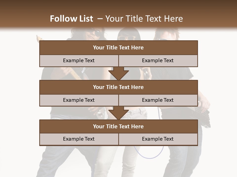 Girl Microphone Musician PowerPoint Template