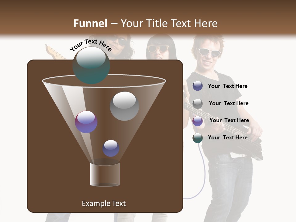 Girl Microphone Musician PowerPoint Template